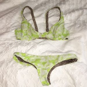 ❌❌SOLD❌❌ ACACIA Swimwear Bikini in Neon Magnolia